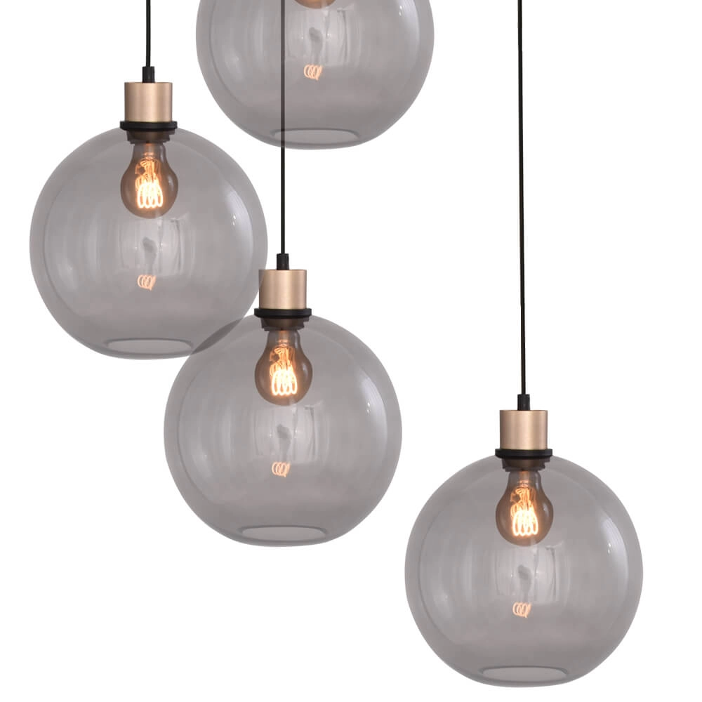 Lampe suspendue Vide Lazise Or 5 lumières Masterlight 8718121303086