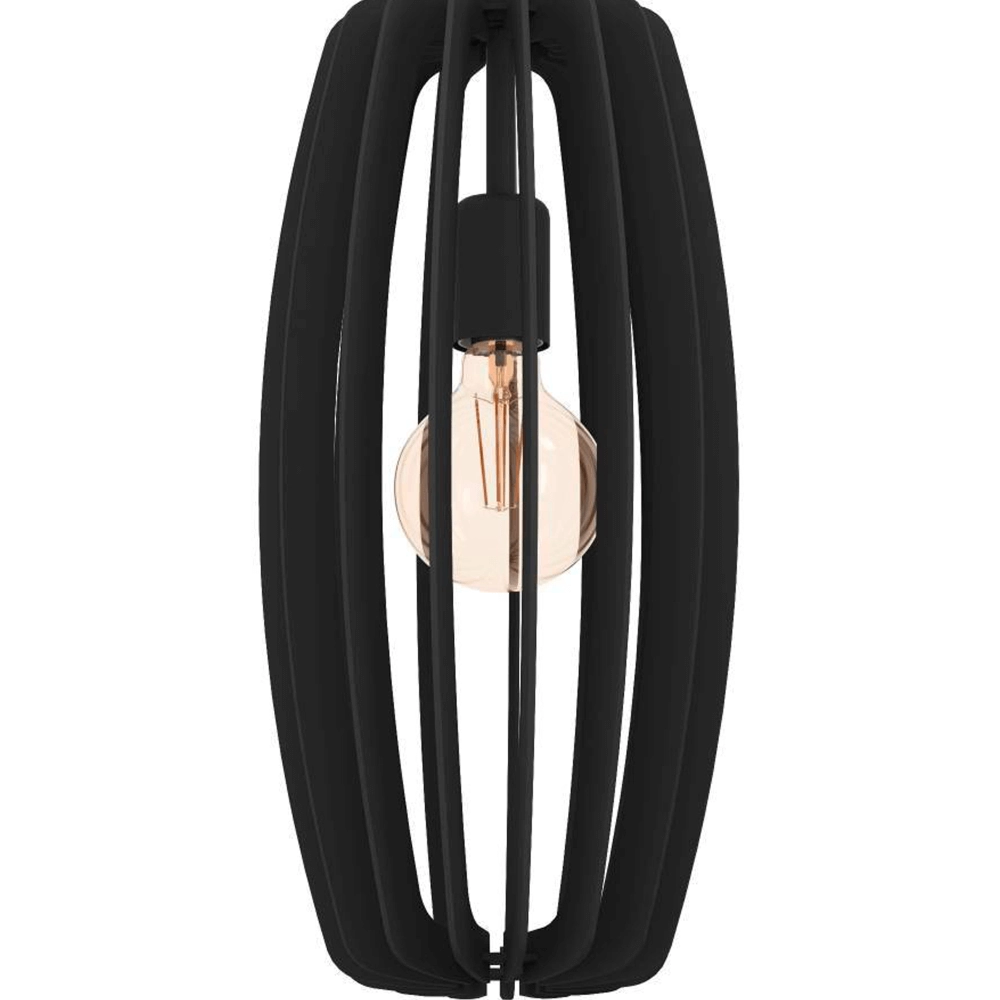Lampe suspendue noire Bajazzara Ø 26 cm Eglo 9008606244348