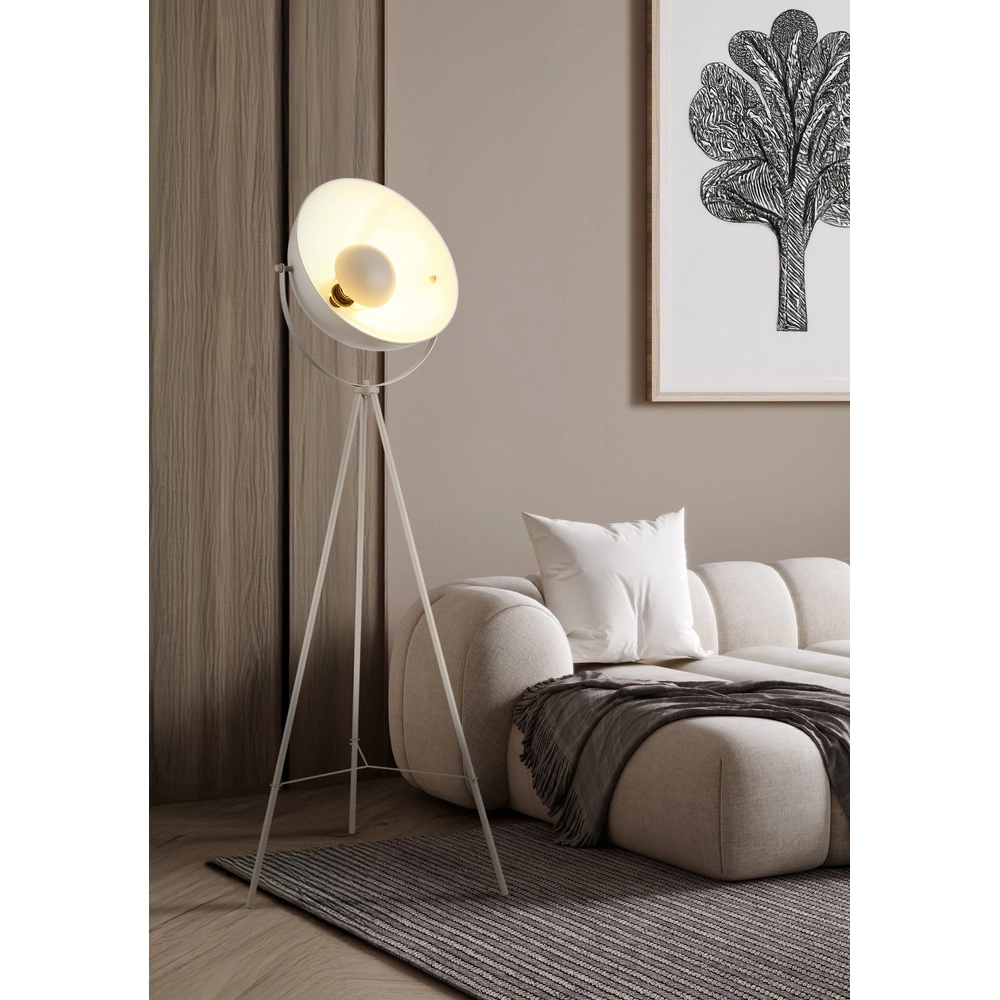 Lampe sur pied trépied Timo brun sable Globo 9007371459544