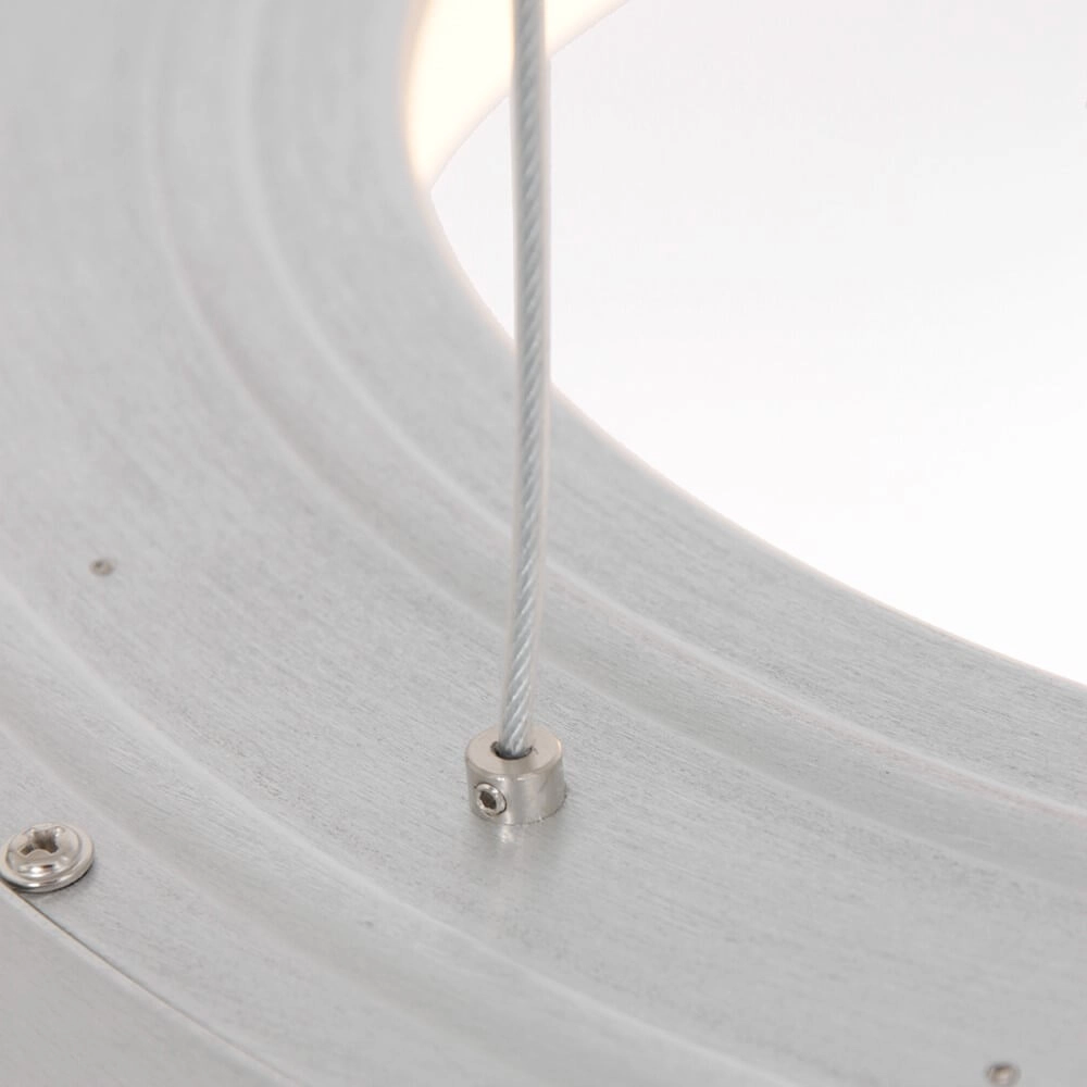 Lampe suspendue LED Ringlede Ø 48cm métal gris Steinhauer 8712746135213