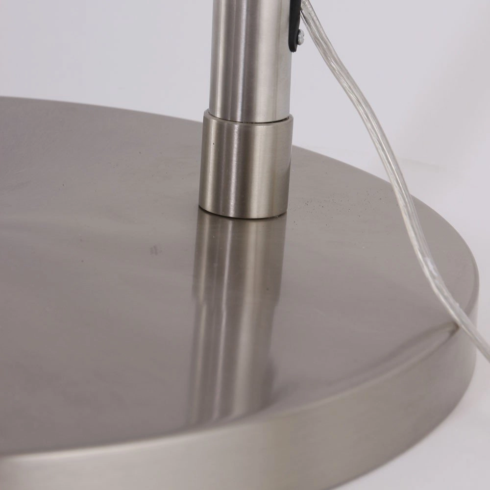 Lampe à arc Stresa Acier inoxydable avec abat-jour sizoflor argenté Steinhauer 8712746092905