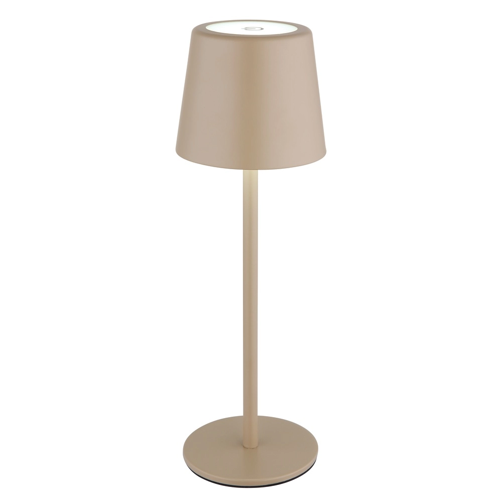 Lampe de table moderne Vancouver Brun sable rechargeable Globo 9007371525478