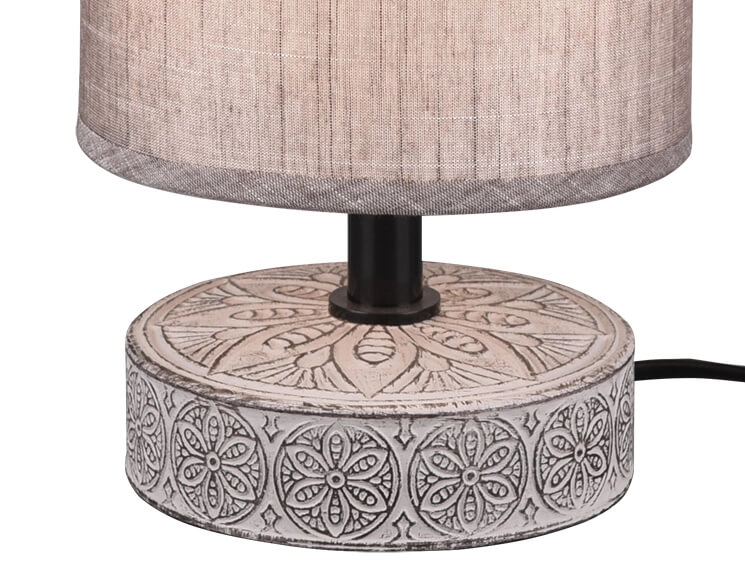 Lampe de table grise Marie brun Trio 4017807456721