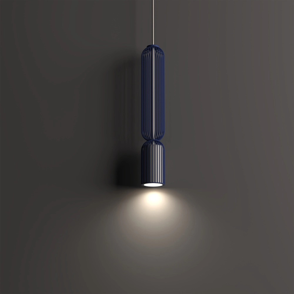 Lampe suspendue Singles 40,5 cm bleu marine Lyora 5903139122023