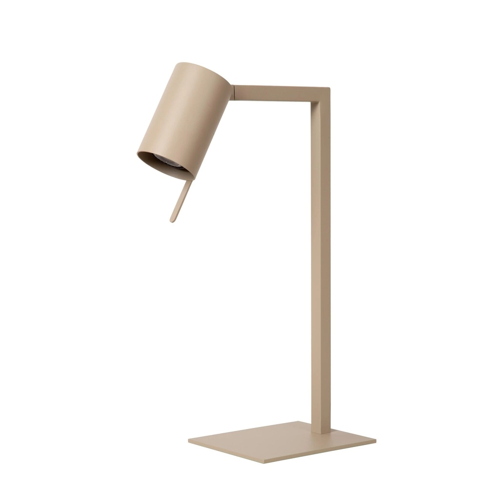 Lampe de bureau moderne Lesley brun sable