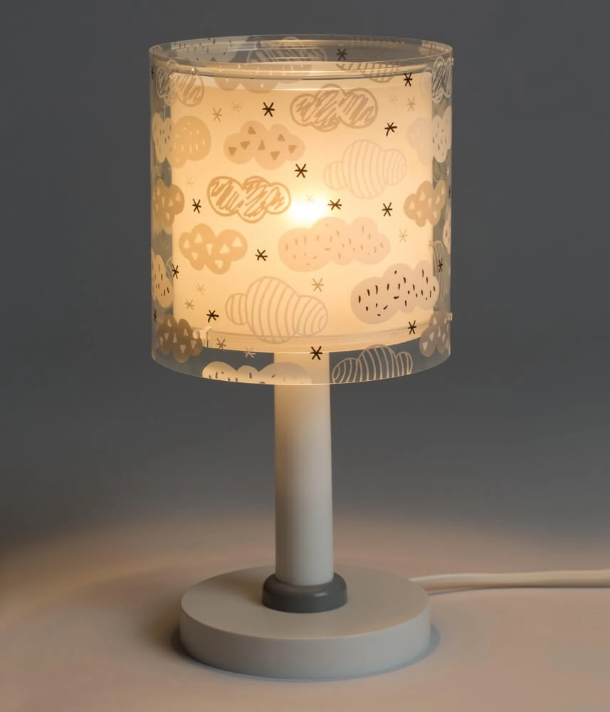 Lampe de table pour chambre d'enfant Clouds gris doux Dalber 8420406800448