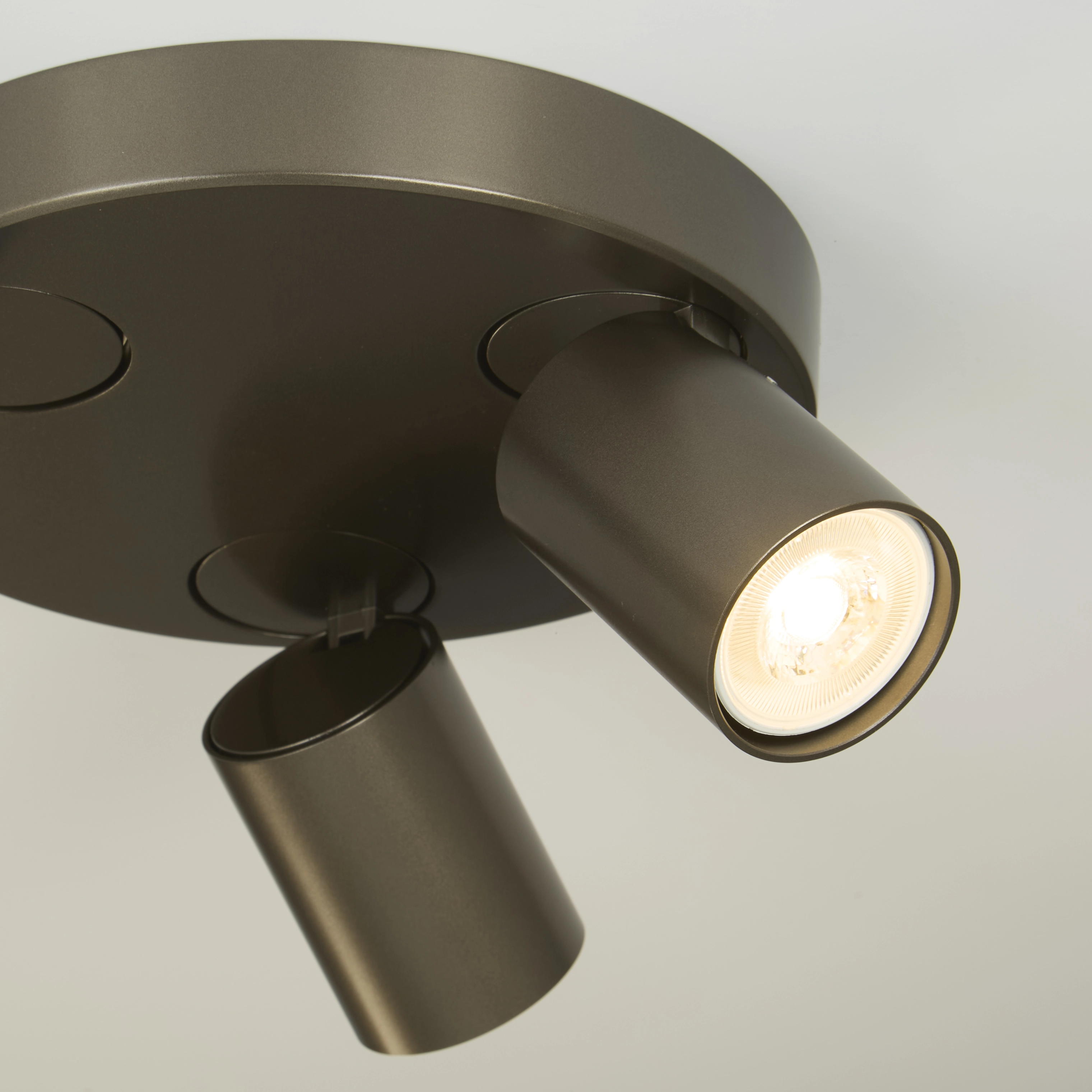 Lampe de plafond Moon 3 Bronze rond Lyora 5053423311852