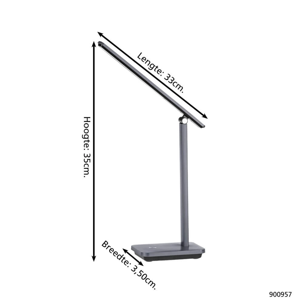 Lampe de bureau LED Iniesta anthracite Eglo 9008606277919