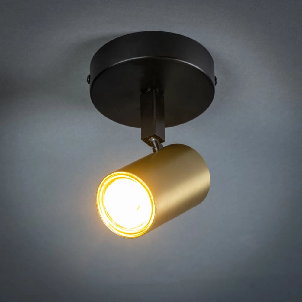 Spot simple en saillie The Common noir avec de l'or ETH 8720195304289