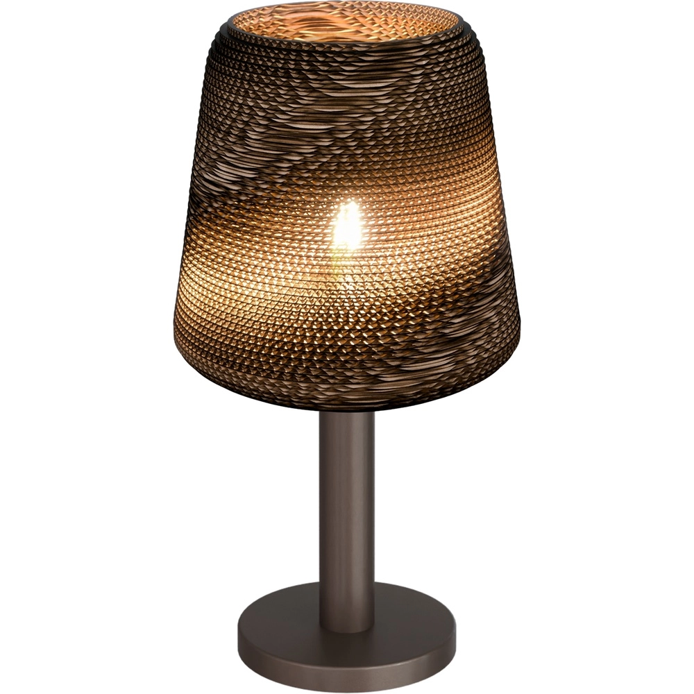 Lampe de table Carta Moody Ø 34cm Think Paper abat - cacao