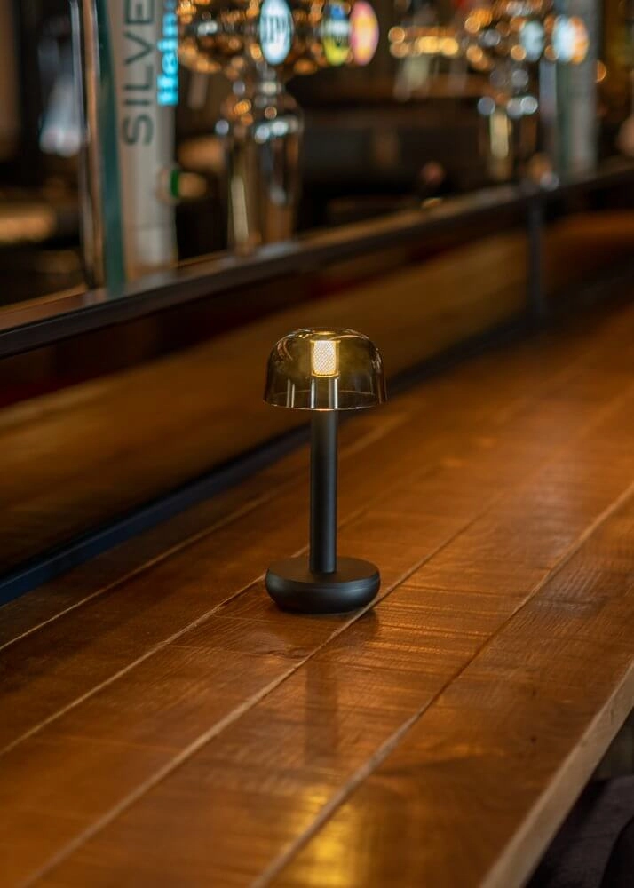Lampe de table rechargeable Two Black Smoked Humble 7446023311373