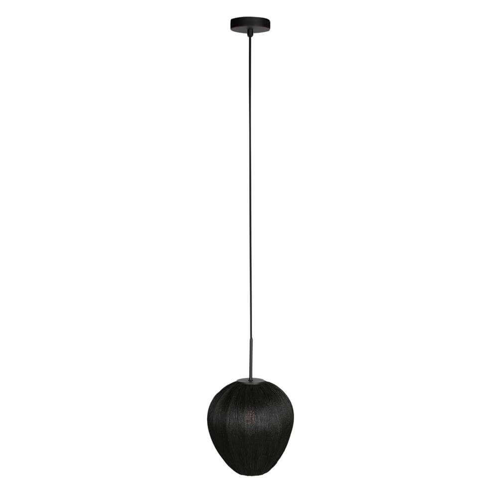 Suspension HaloSwap avec abat-jour en tissu noir Ø 25cm Steinhauer 8712746179781