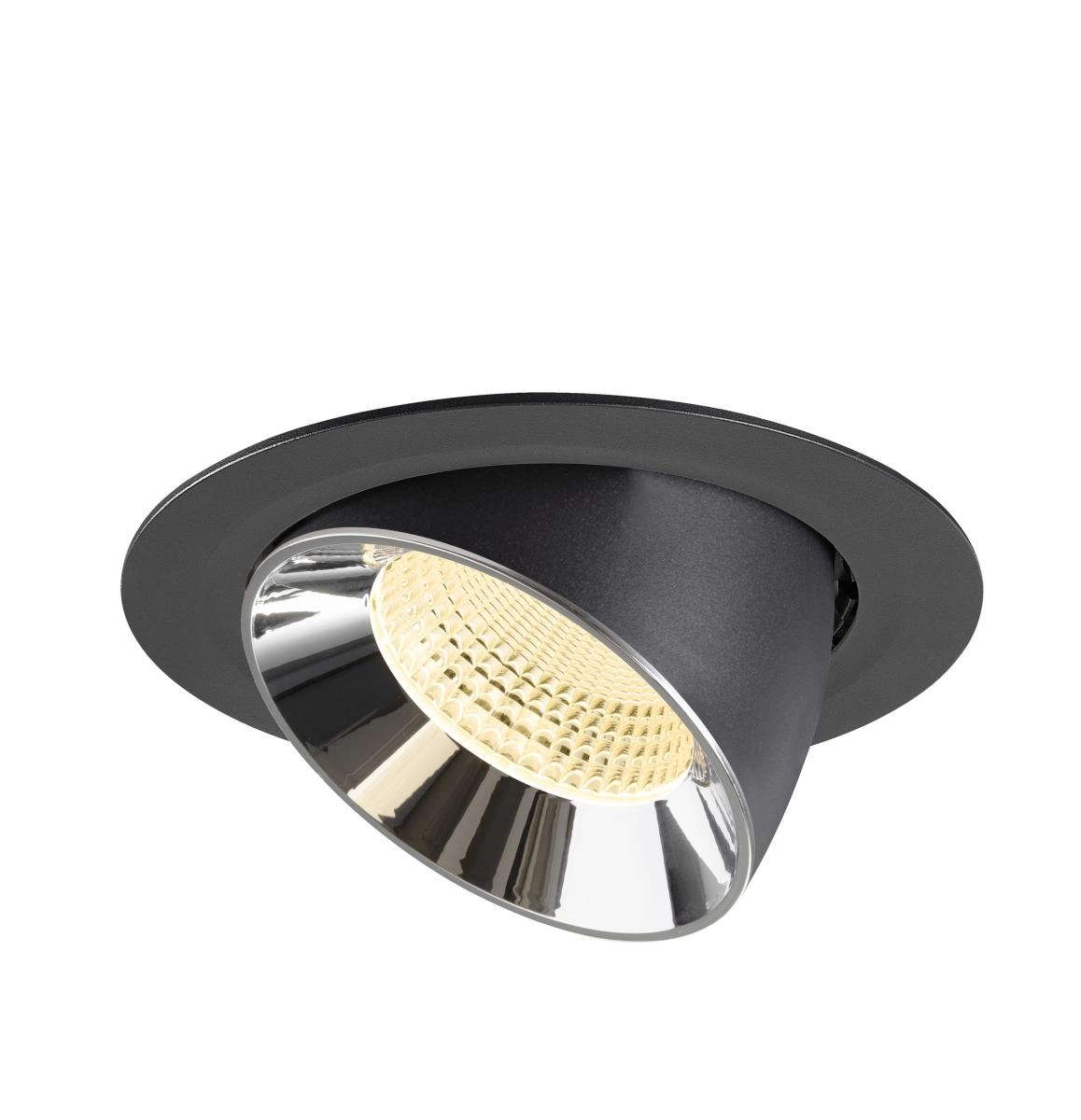 Spot encastré Numinos Gimble XL noir/chrome 3000K - 55 deg SLV 4024163308649