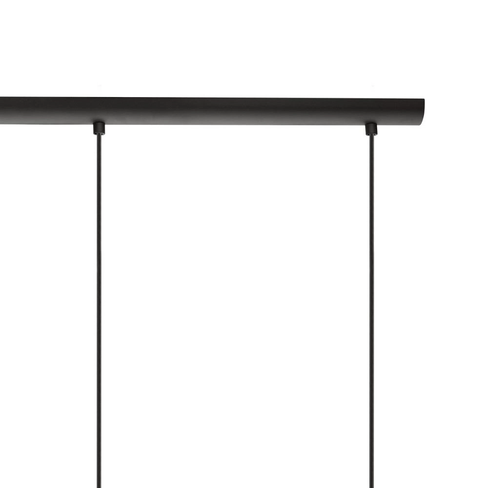 Lampe suspendue salle à manger Roccaforte 3 lumières noir avec or Eglo 9002759978464