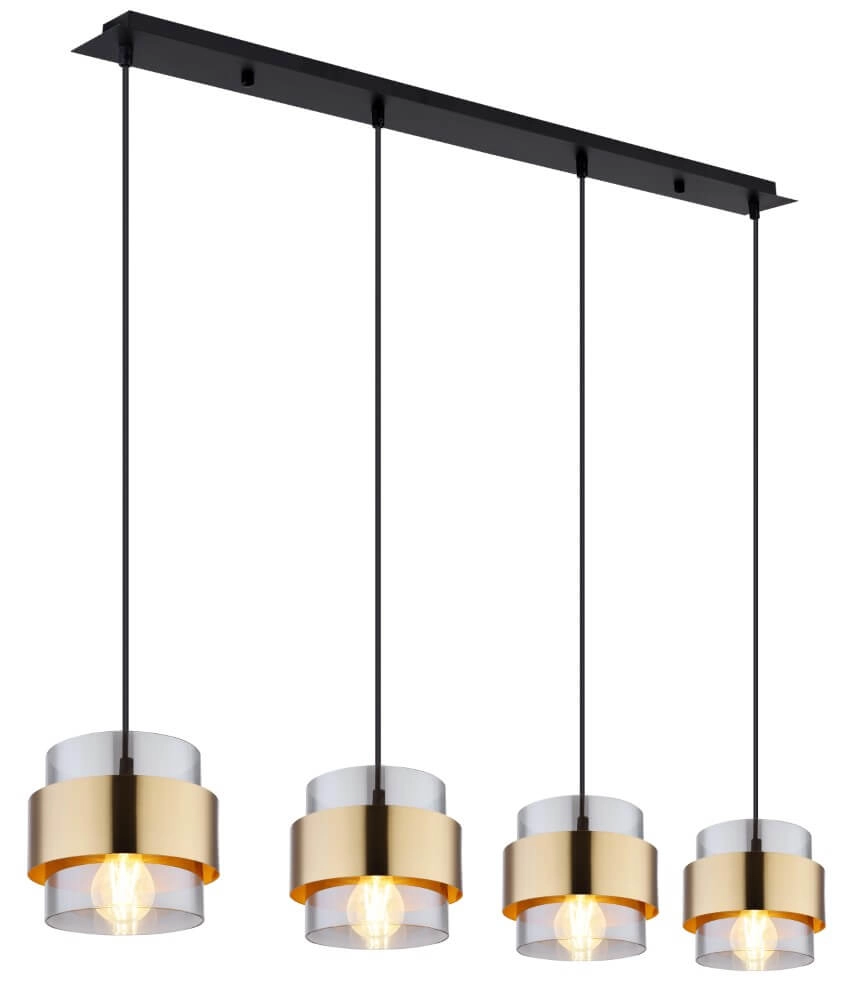 Lampe suspendue design Milley 4 lumières
