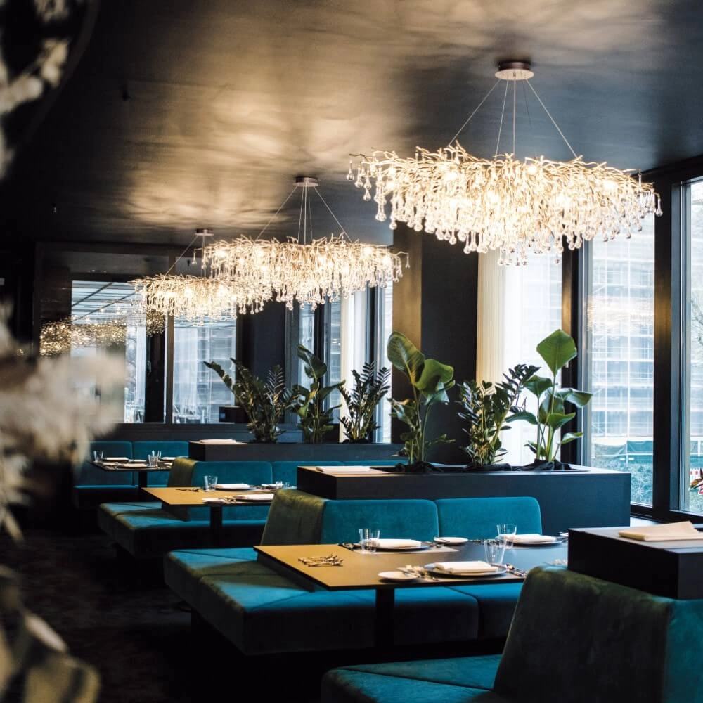 Grand lustre Icicle laiton antique Paul Neuhaus 4012248332917