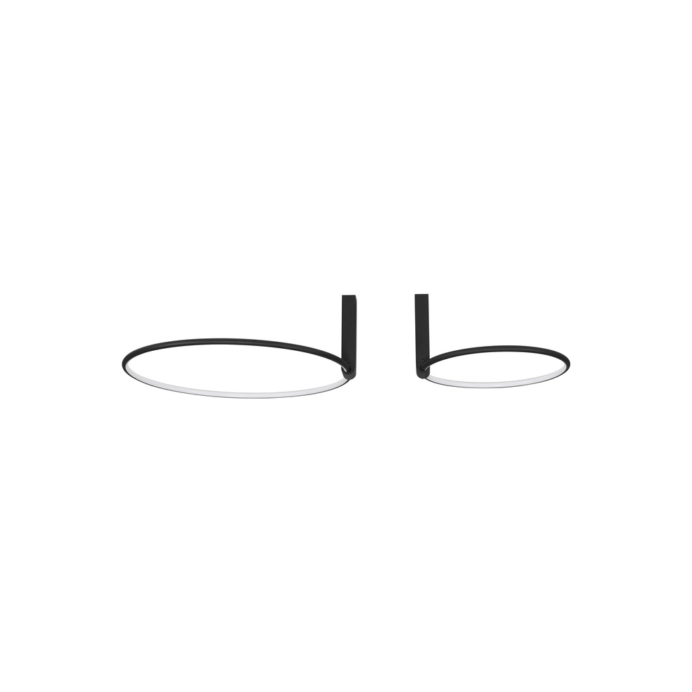 Plafonnier design Garve noir Ø 40cm et Ø 60cm Lyora 5212017431837
