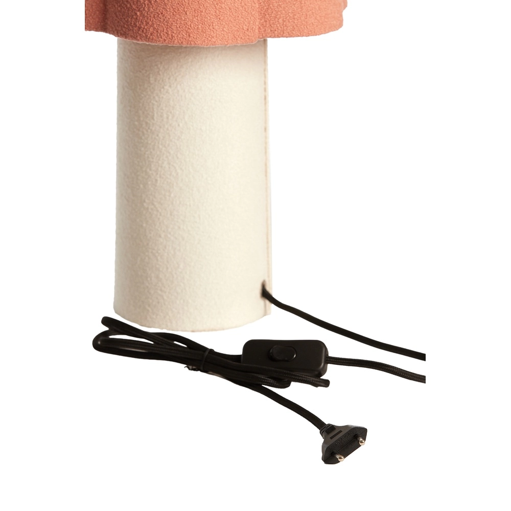 Lampe de table Musaby Forme organique - blanc et rose Light & Living 8717807784256