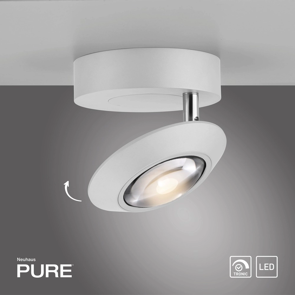 Spot LED au plafond Pure Oculis Blanc Paul Neuhaus 4012248397046