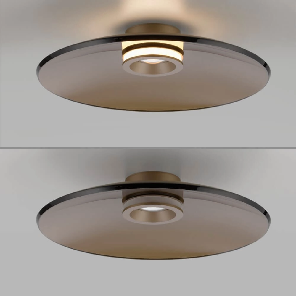 Plafonnier design Pure Moon bronze Ø 50cm Paul Neuhaus 4012248382752