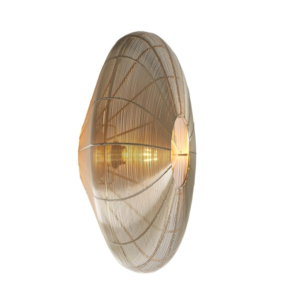 Lampe de plafond en métal Bahoto Ø 51cm - or clair Light & Living 8717807706074