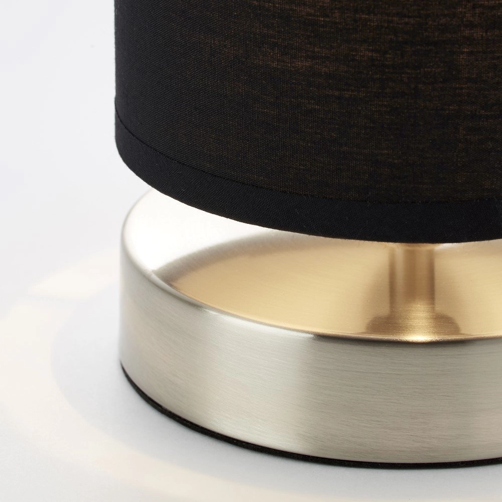 Lampe de chevet noire Clarie Brilliant 4004353175206