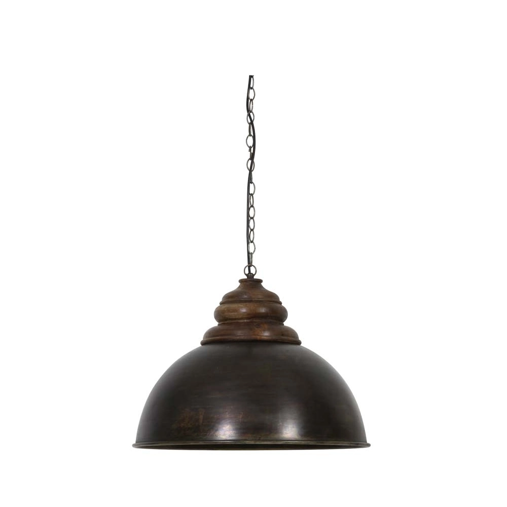 Lampe pendante de campagne Leia Ø 52cm noir Light & Living 8717807188696