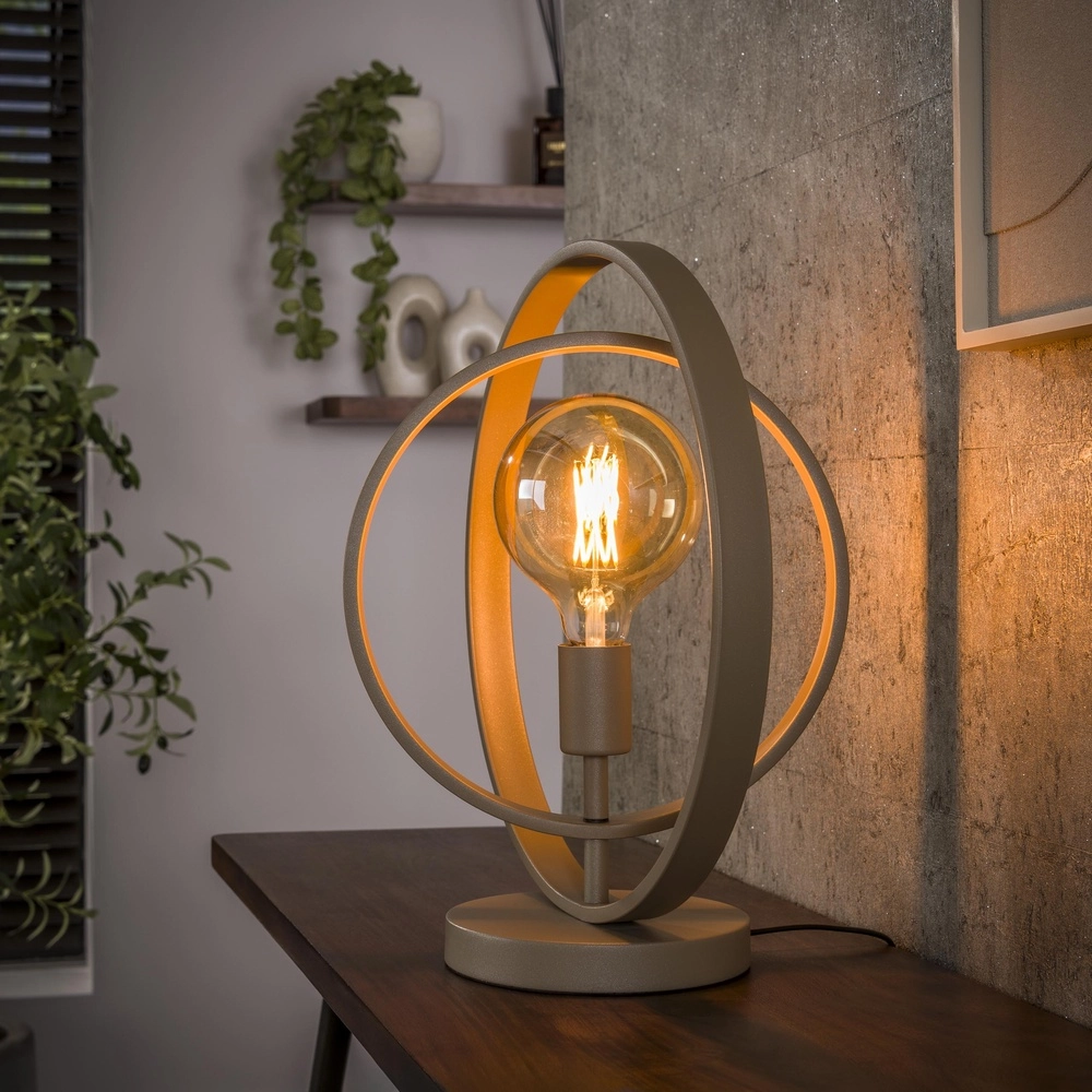 Lampe de table en sable Turn 1x E27 - Ø 40cm