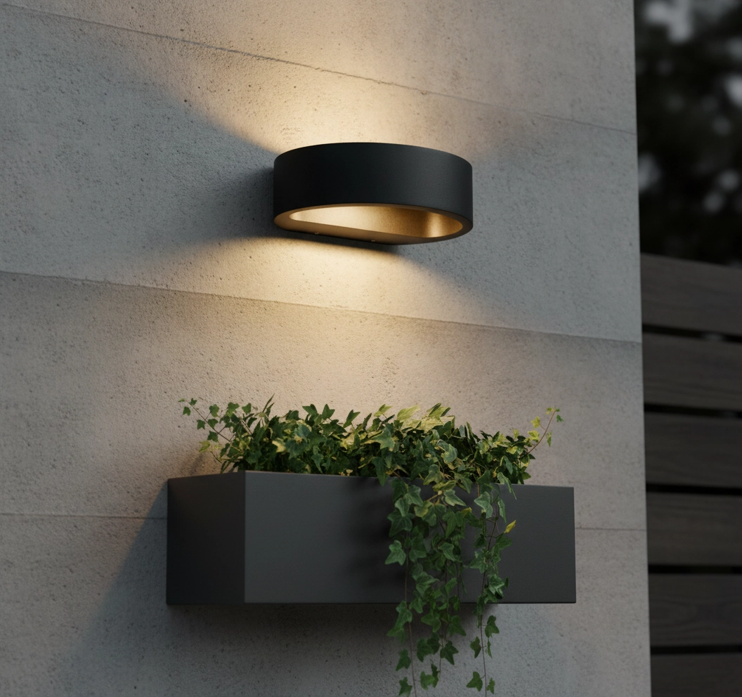 Tache de mur noir Sharp 19 cm - noir