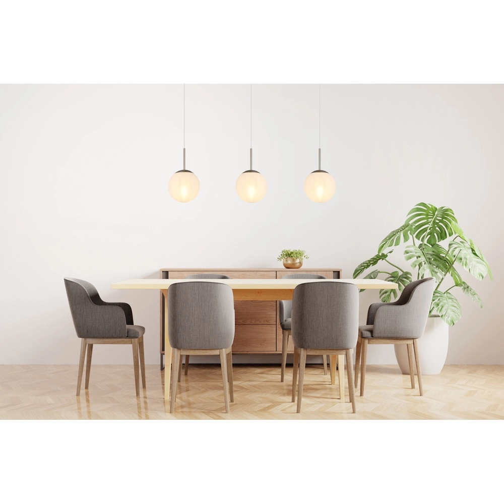 Lampe pendante de conception Kop Nickel 3-léger droit Globo 9007371516995