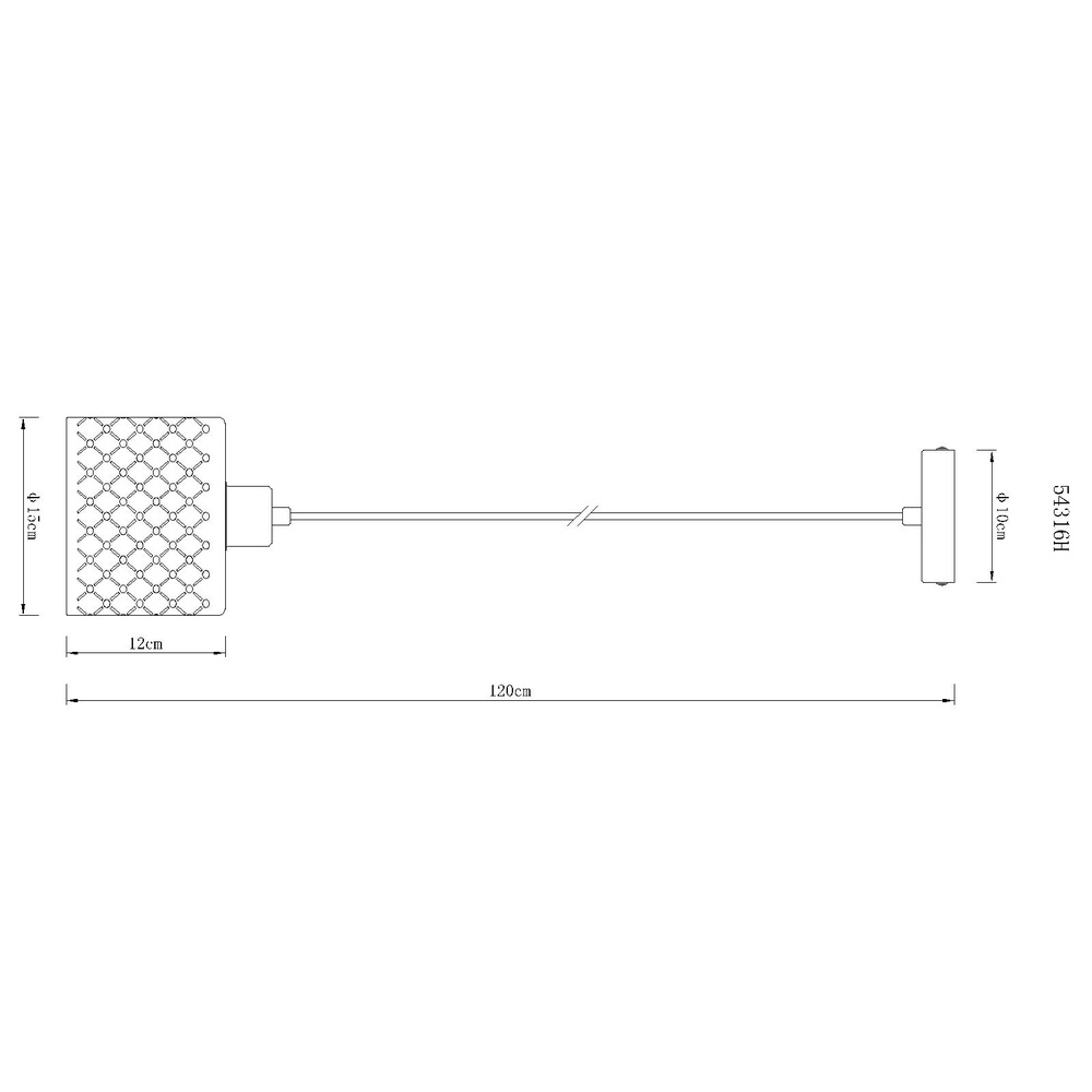 Lampe pendante de conception Alonso Noir Globo 9007371566266