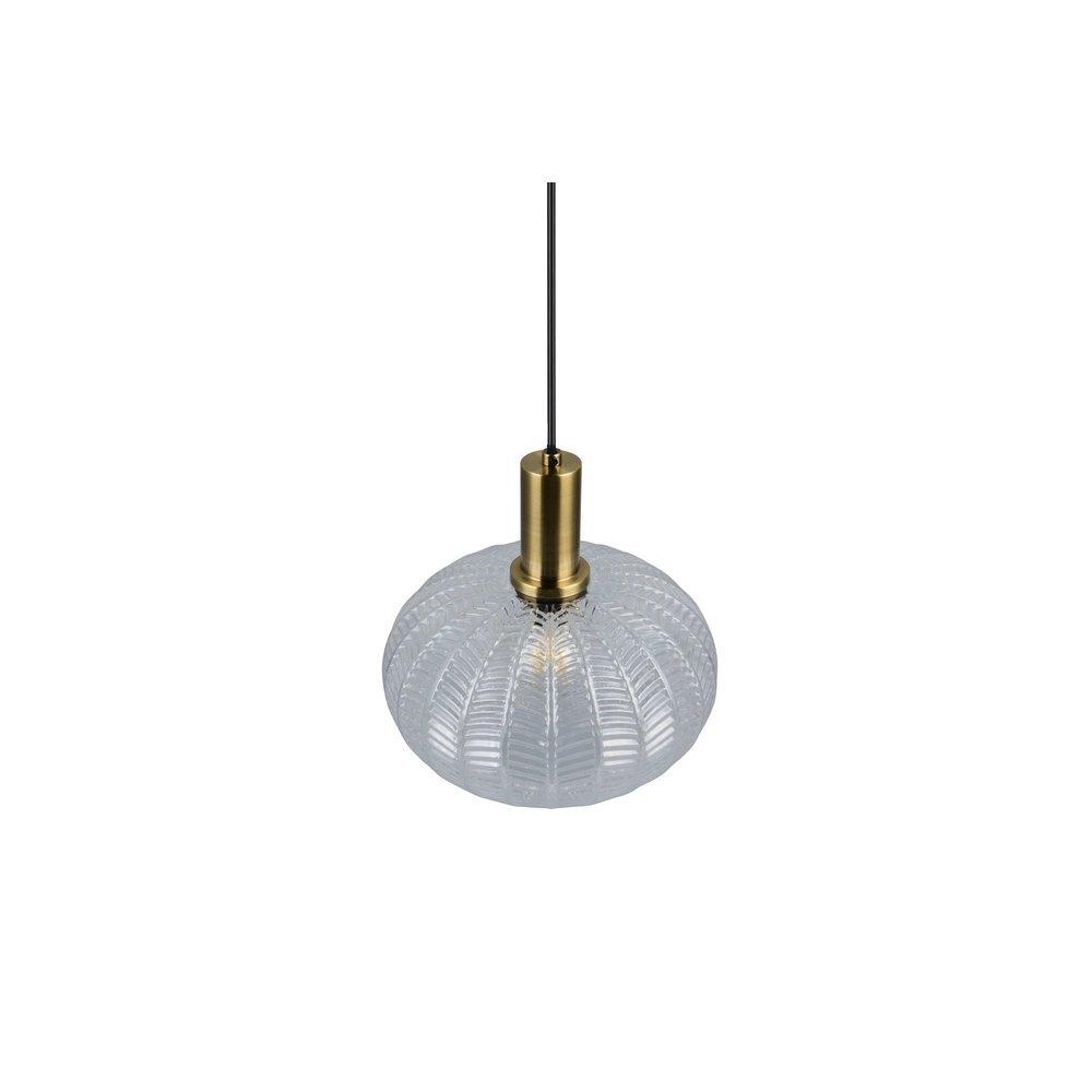 Lampe pendante classique Elvezia Verre transparent Trio 4017807682045