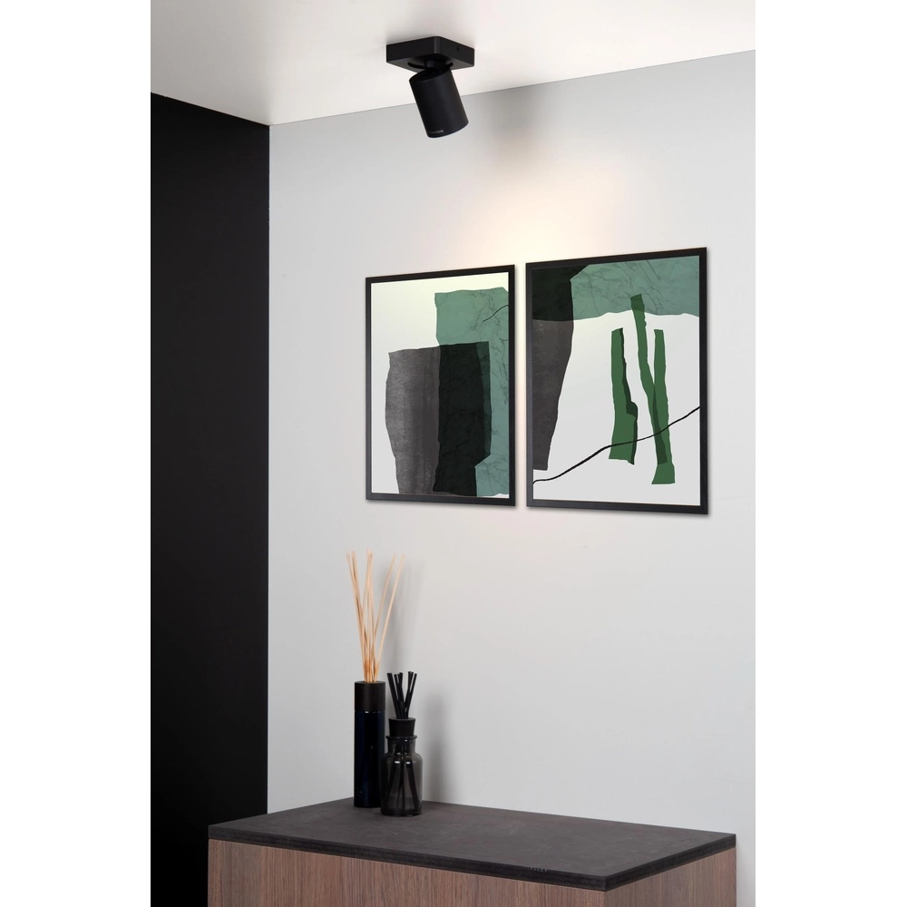 Projecteur de plafond Nigel Noir Lucide 5411212092533
