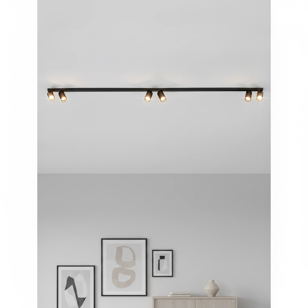 Plafonnier 6 lumières Oso noir