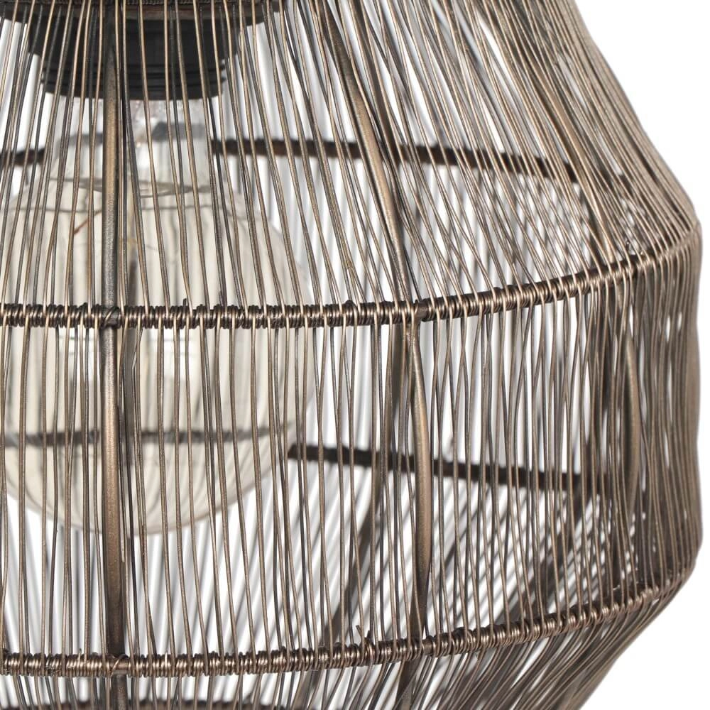 Lampe suspendue ronde Soraya Ø 26cm - bronze Trio 4017807617481