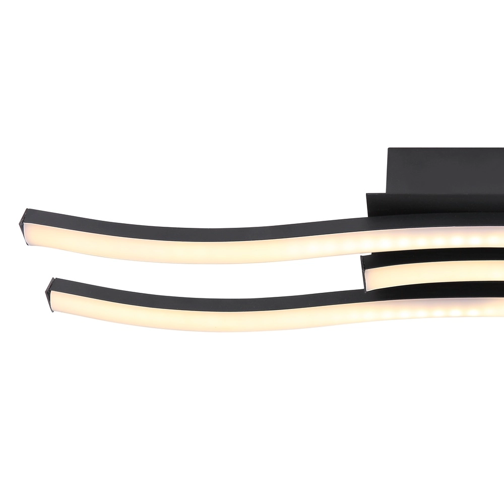 Lampe de plafond à design Kasimir Noir Globo 9007371418305