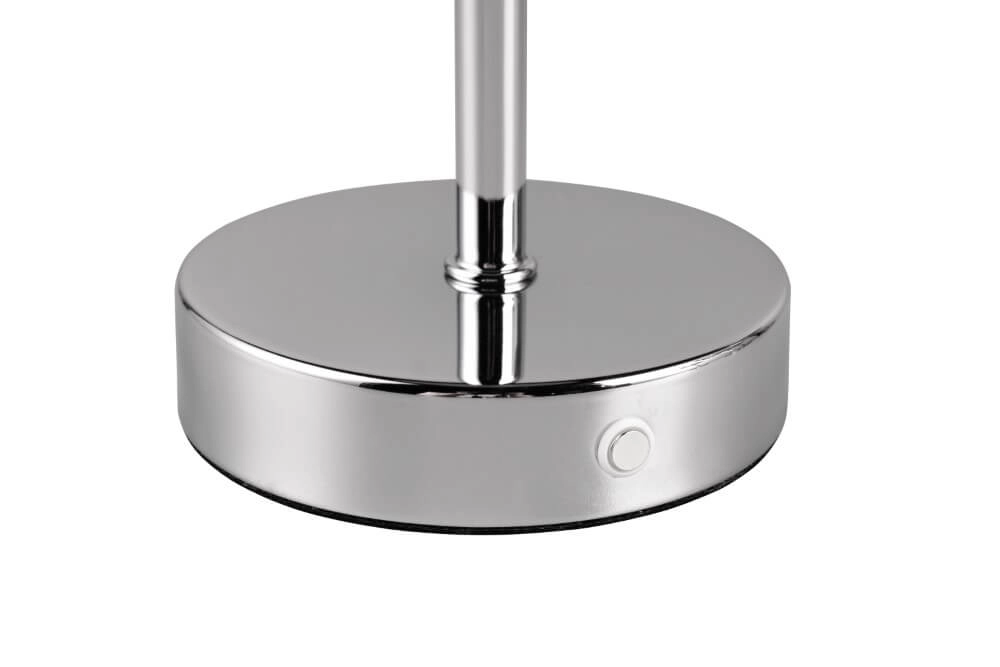 Lampe de table rechargeable Jeff chrome Trio 4017807598988
