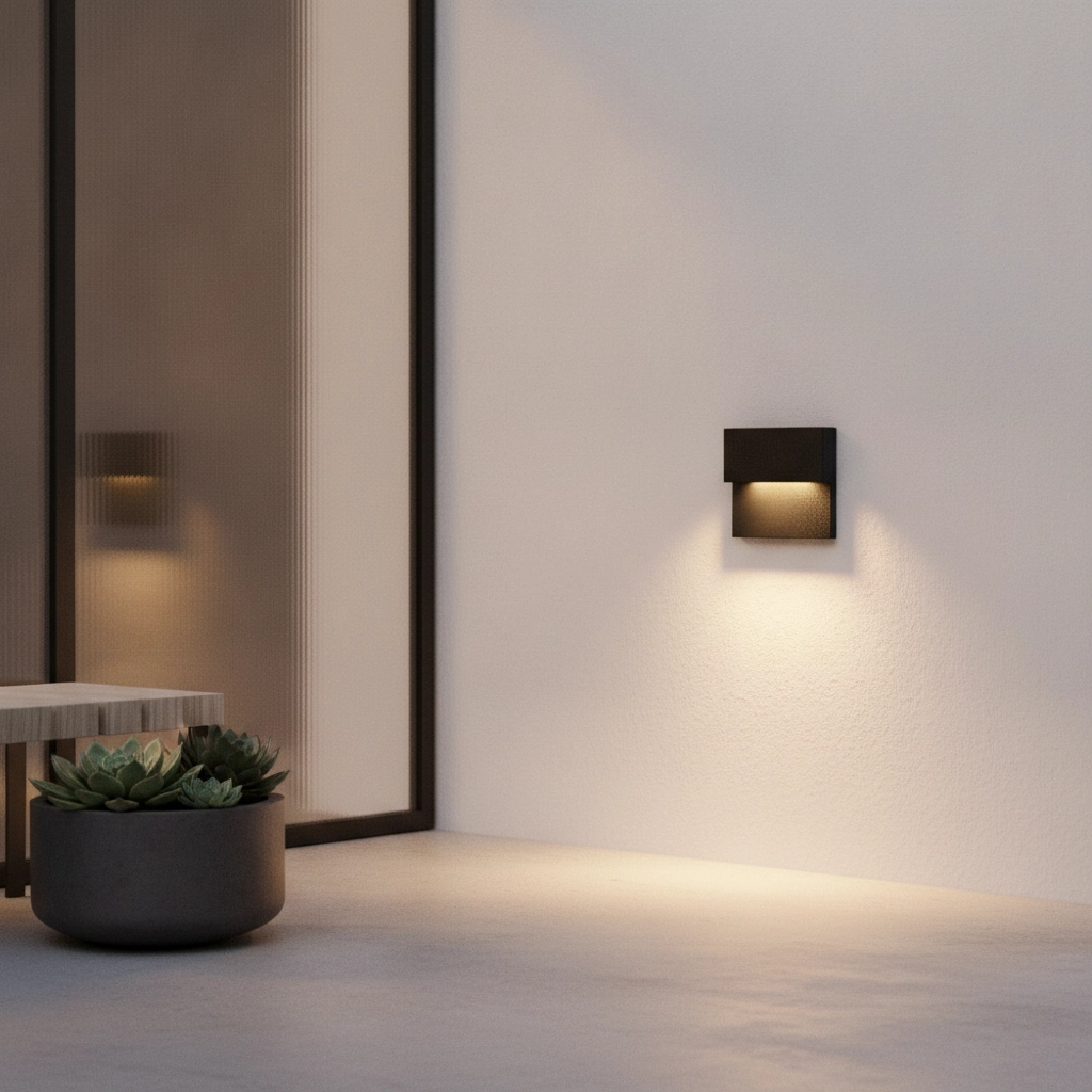 Lampe murale encastrée Dan 3000K noir