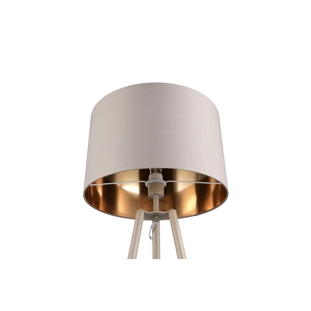 Lampe de pied Colette brun sable Trio 4017807715422