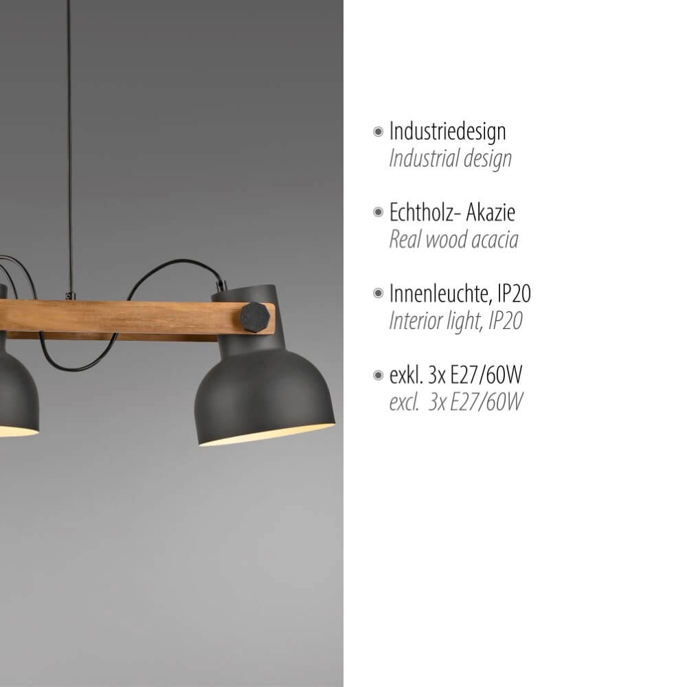 Lampe suspendue Cup 2.0 3 lumières Just Light 4043689000677