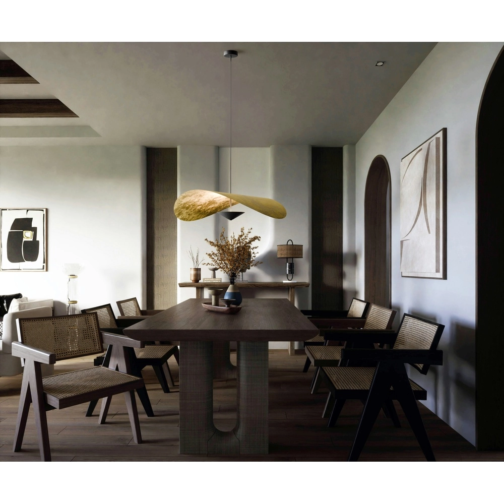 Ø Lumière suspendue LED de 90 cm Lente Feuille d’or Masterlight 8718121389318