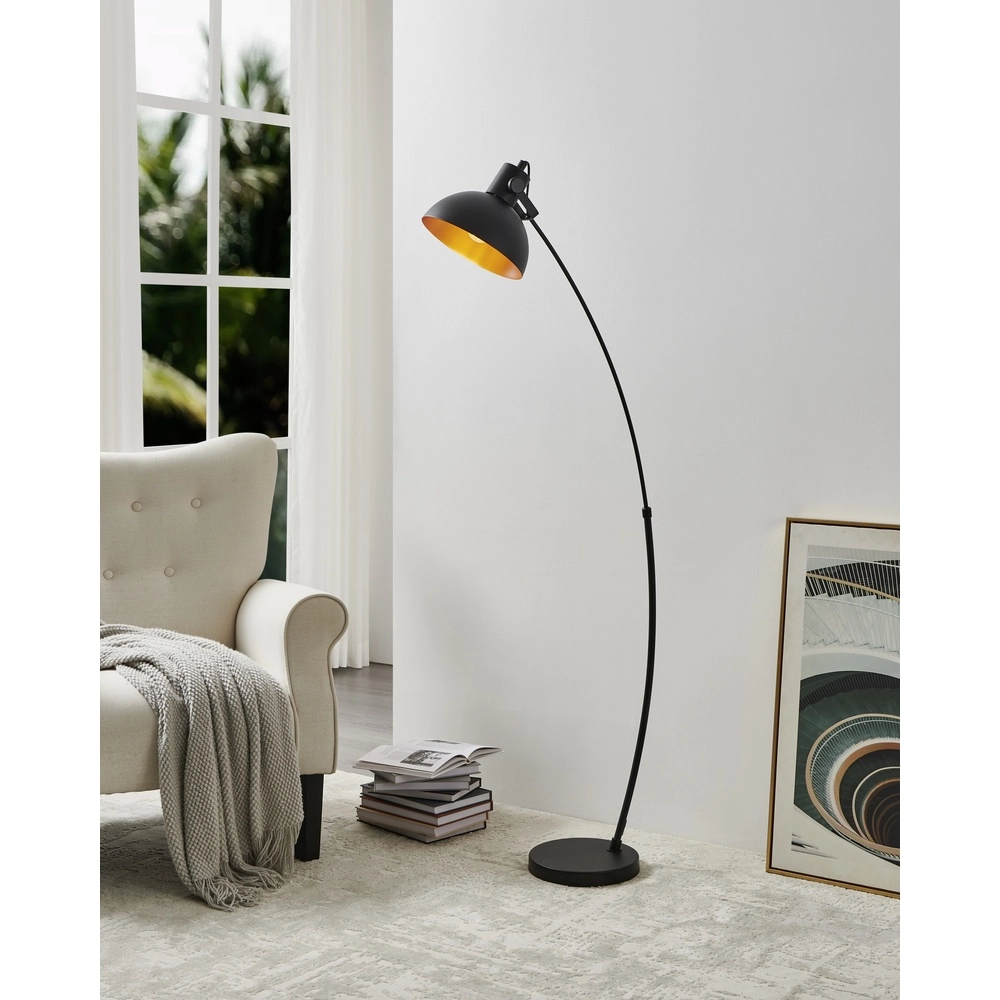 Lampe à arc noir Jaafra Réglable Eglo 9002759338572