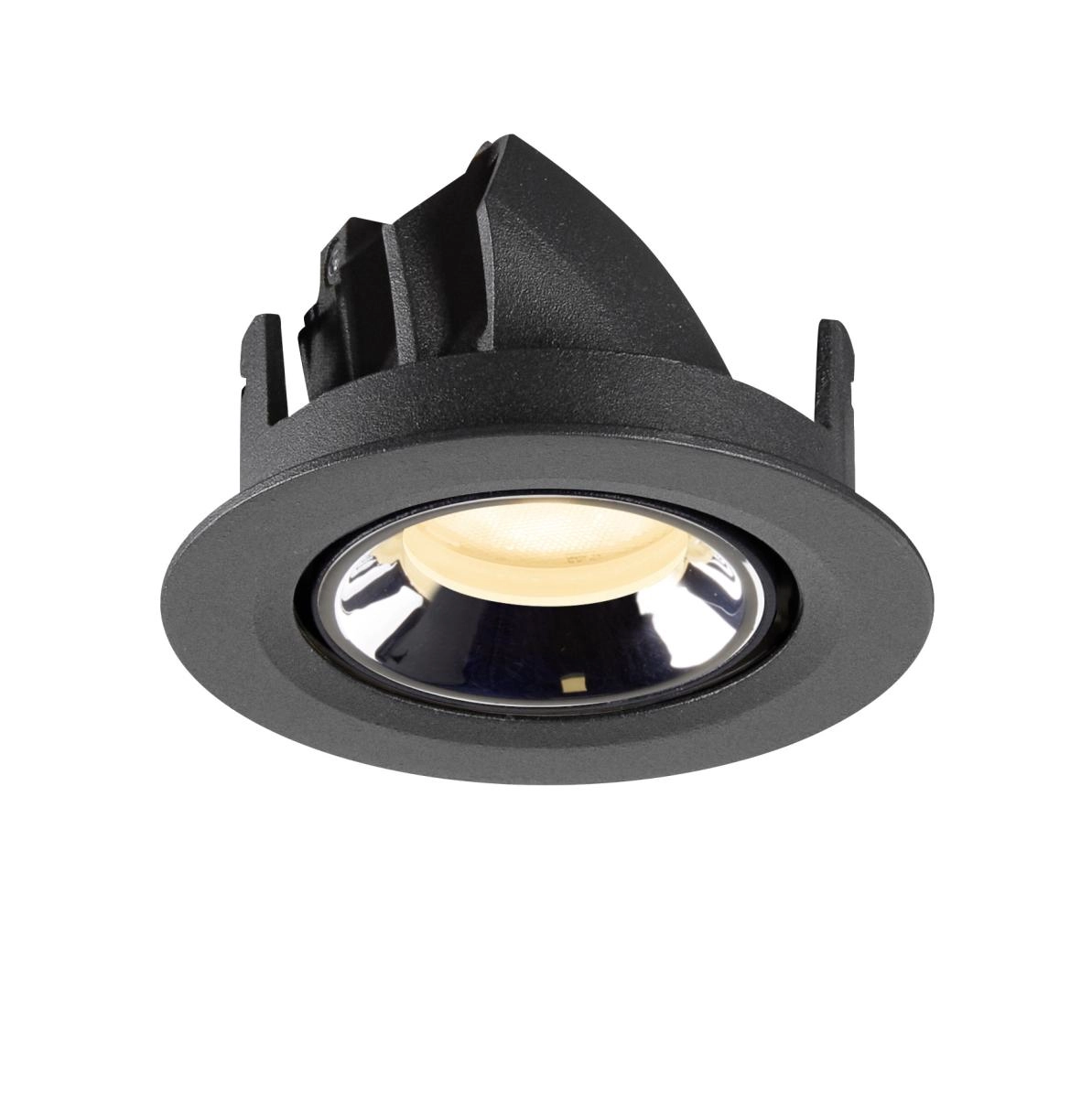 Spot encastré Numinos Gimble XS noir/chrome 3000K - 55 deg SLV 4024163307024