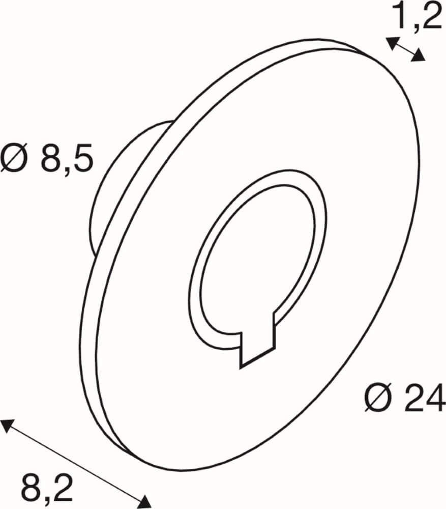 Applique LED I-Ring anthracite SLV 4024163275170