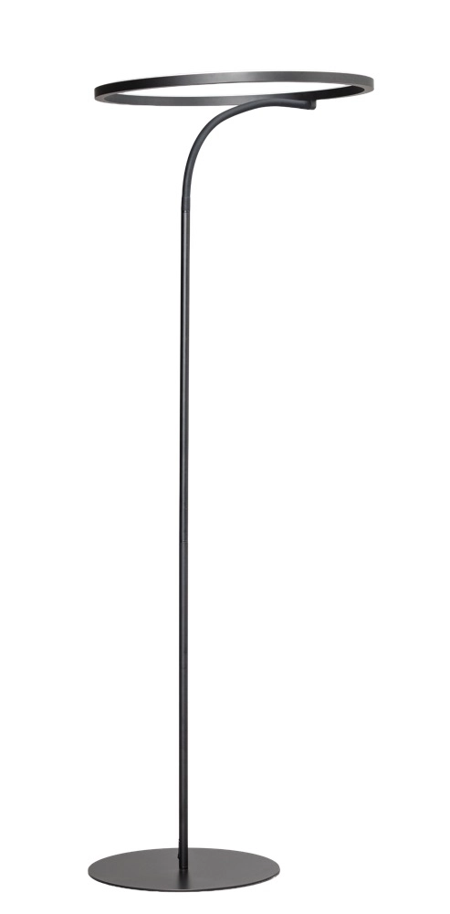 Lampadaire de conception Iris LED - Noir
