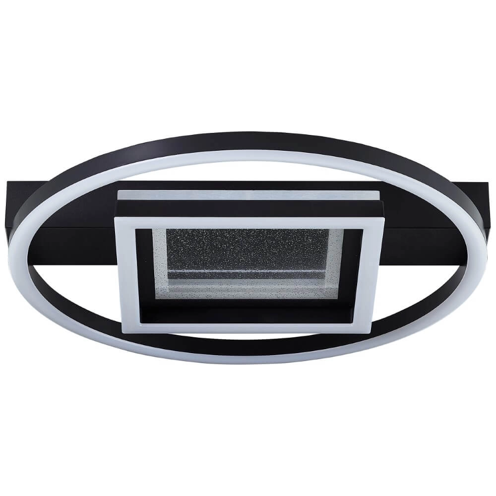 Plafonnier Queens rond avec carré Brilliant 4004353428340