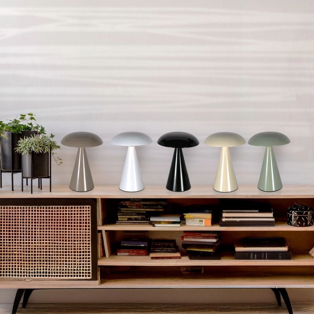 Lampe de table rechargeable Mush Noir Steinhauer 8712746188806