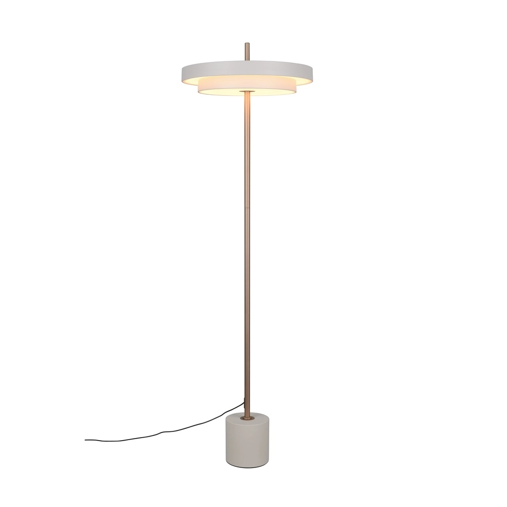 Lampadaire moderne Keaton blanc Trio 4017807655933