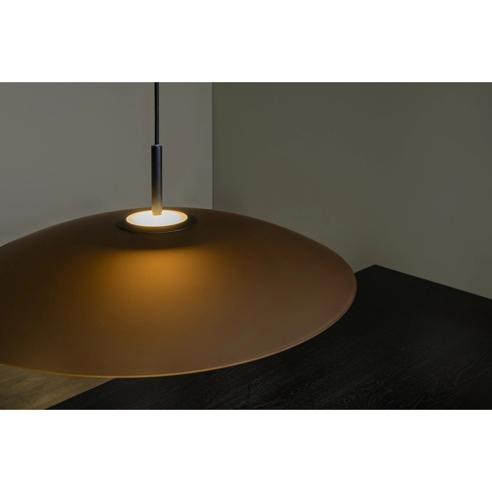 Lampe suspendue élégante Menga Ø verre ambré de 60 cm Premium by Lucide 5411212251169