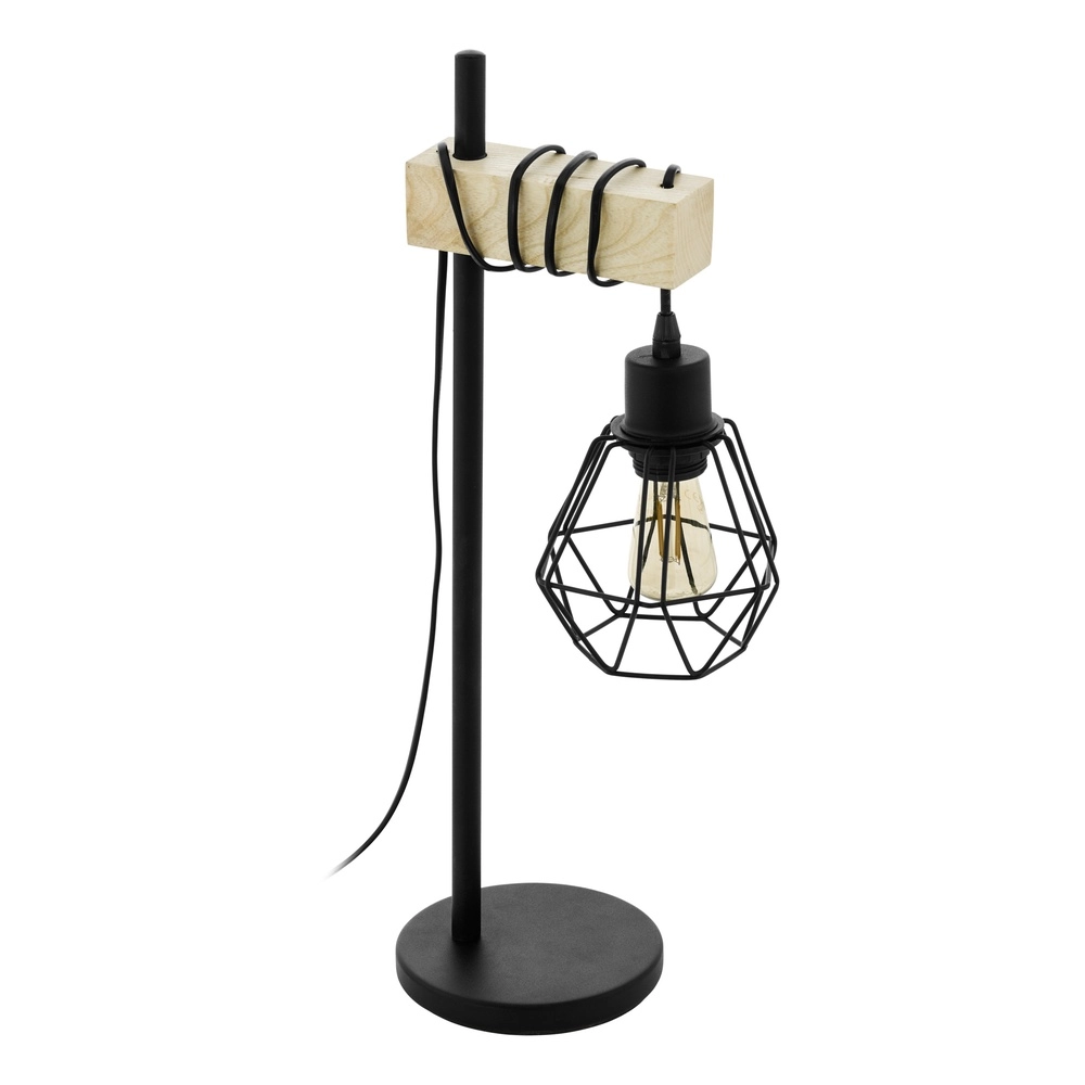 Lampe de table Townshend 5 bois avec interrupteur